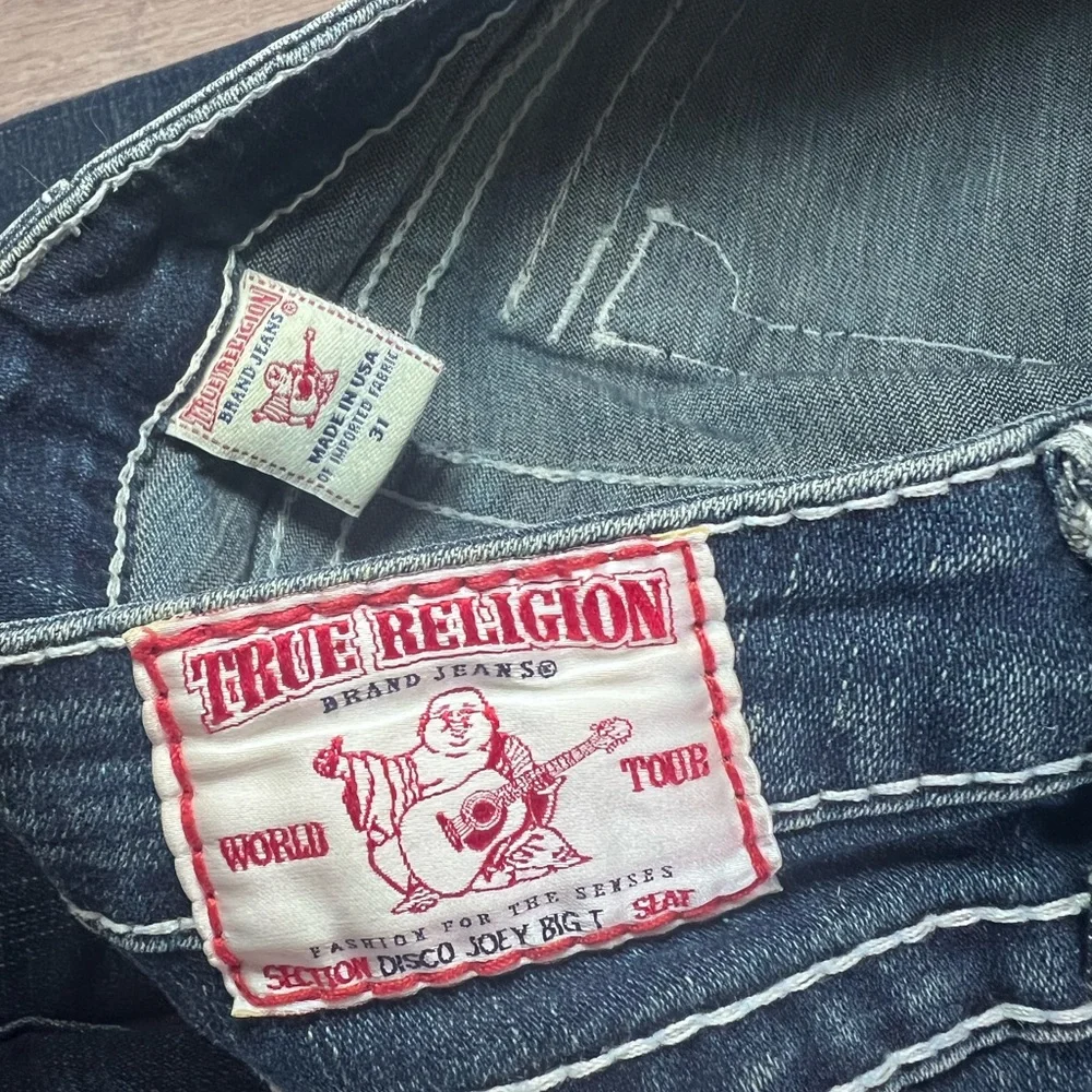 True Religion Dark Blue Flared Jeans - Picture 13 of 13